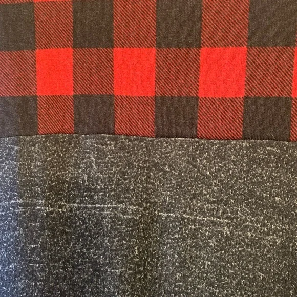 GRATEFUL HEARTS Woman’s Buffalo Plaid Leopard Print Cheetah Animal Print Top XXL - Picture 8 of 9